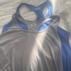 Classic Gray and Blue Women's Tank Tops two!